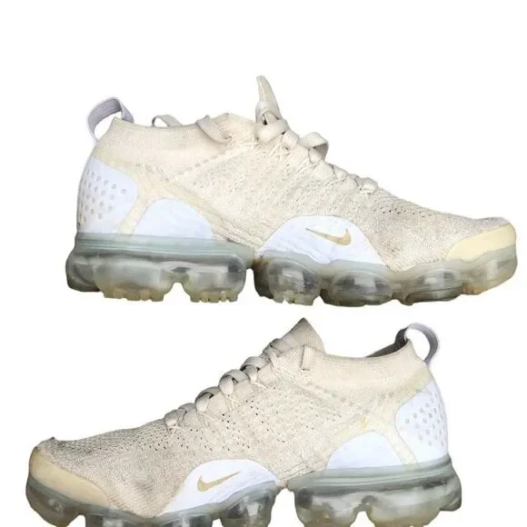 Rare 2017 Nike Air VaporMax 2 Light Cream Size 8W - Picture 10 of 16